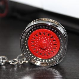BBS style RED keychain