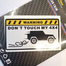 DONT TOUCH MY 4×4 sticker