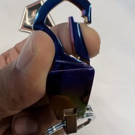 Neo chrome turbo domo keychain with hook
