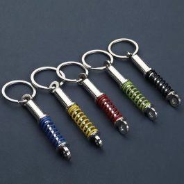 Shock absorber keychain blue