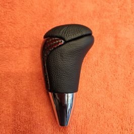 TRD CARBON LEATHER GEAR KNOB RED