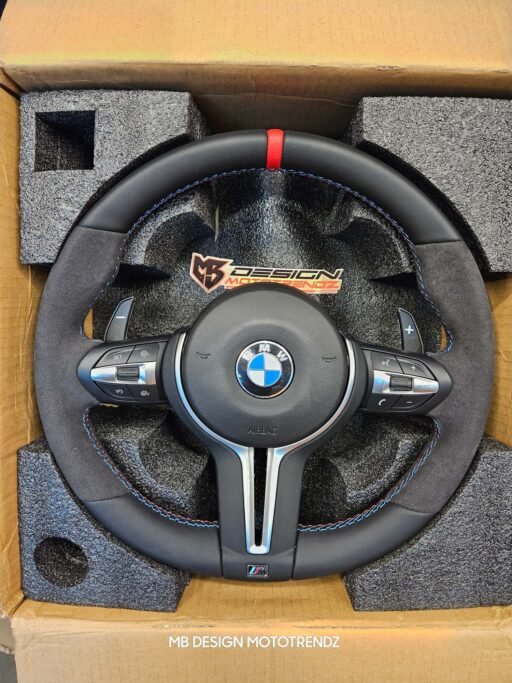 Mperformance style suede steering for bmw fseries models - Image 2